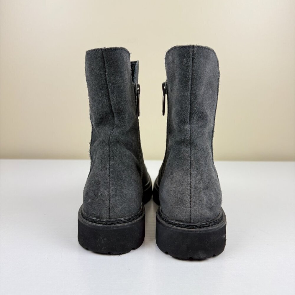 Euc Aquatalia Madelyn Waterproof Gray Suede Ankle Boots — image 4 of 8